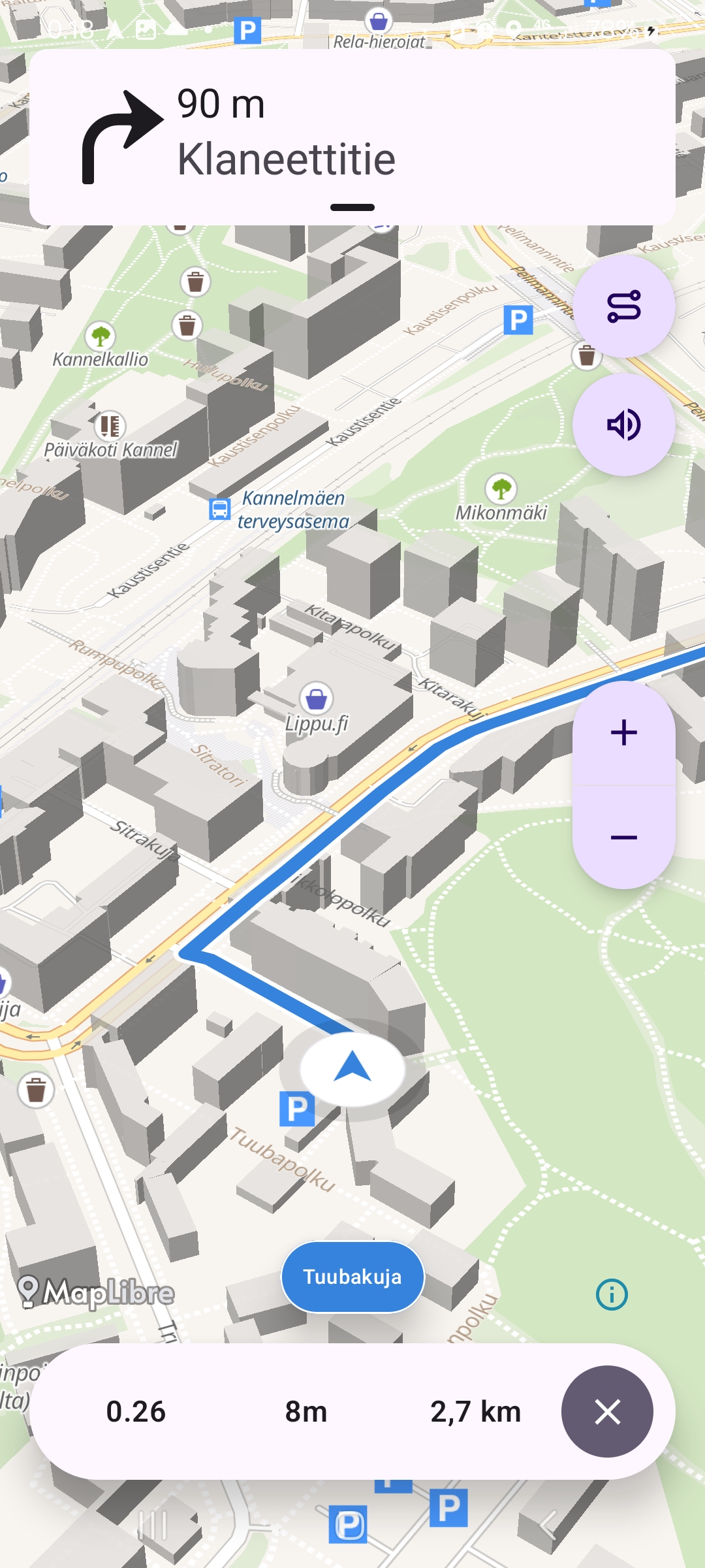 Turn-by-turn navigation